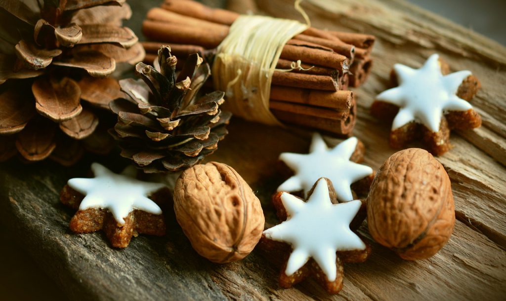 cinnamon sticks, stars and pine cones for blog by wellspace on practicing inclusivity during the holidays in work