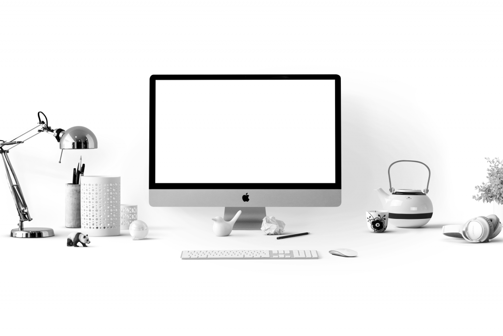 image shows a clean and tidy deskspace