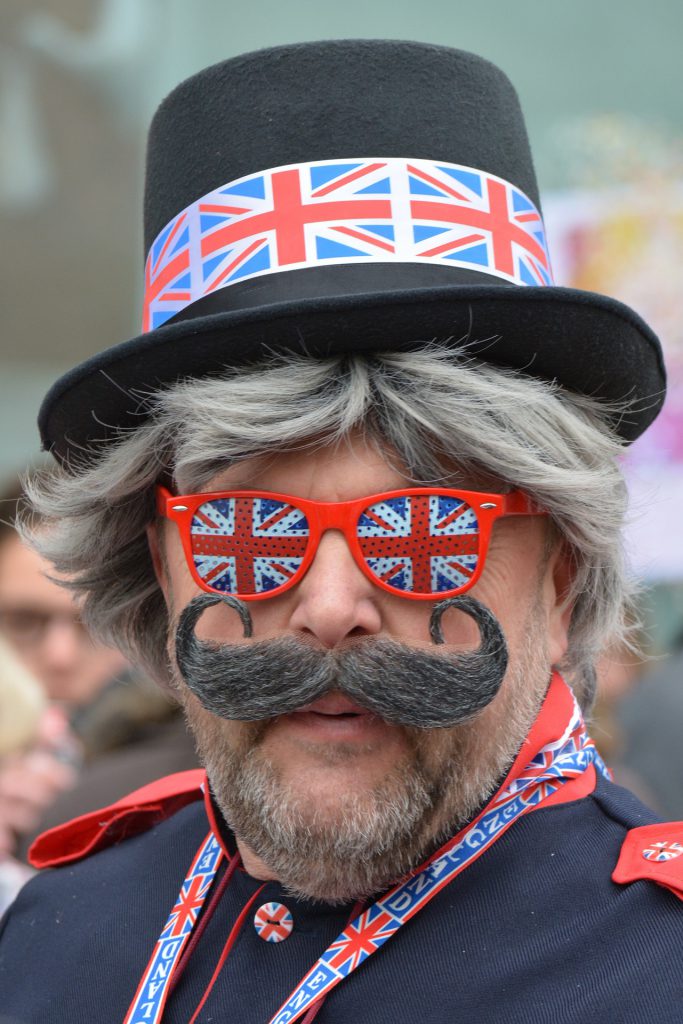 man in UK regalia for blog by Wellspac eon has brexit affected health 