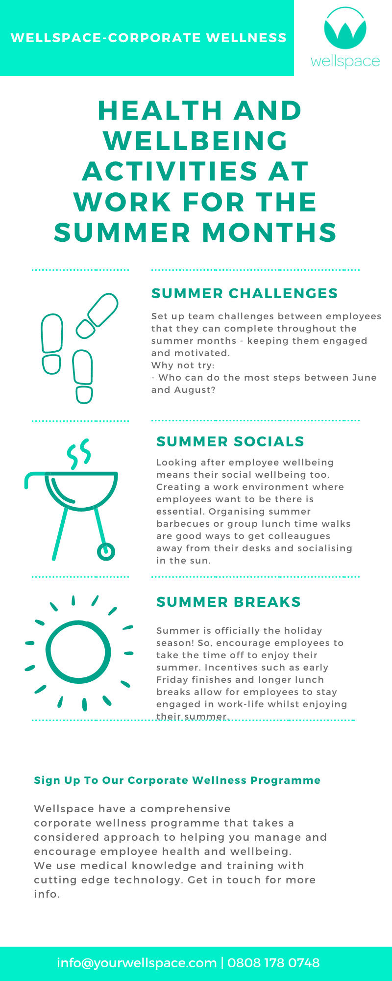 Health And Wellbeing Activities At Work For The Summer Months