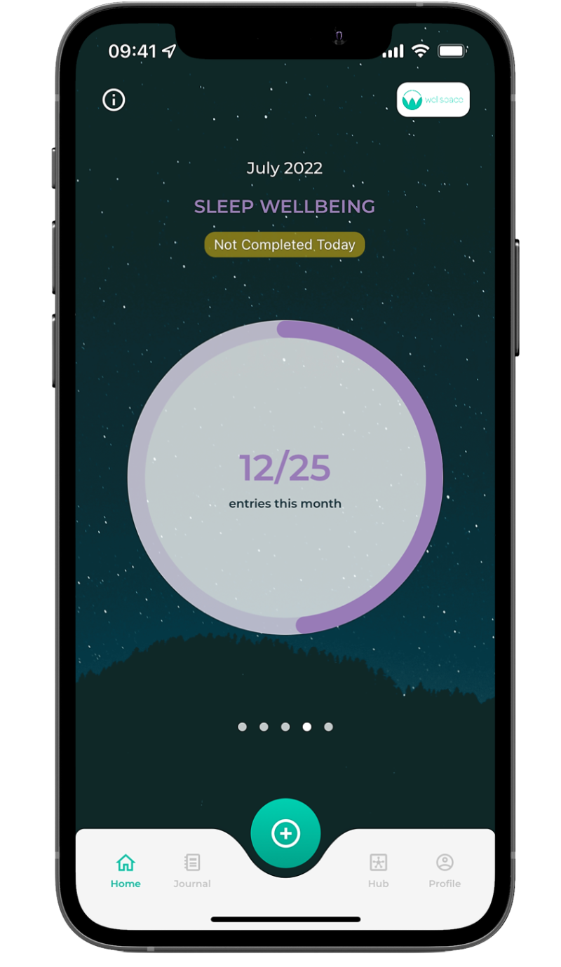 Wellbeing App on iPhone - Sleep Tracker